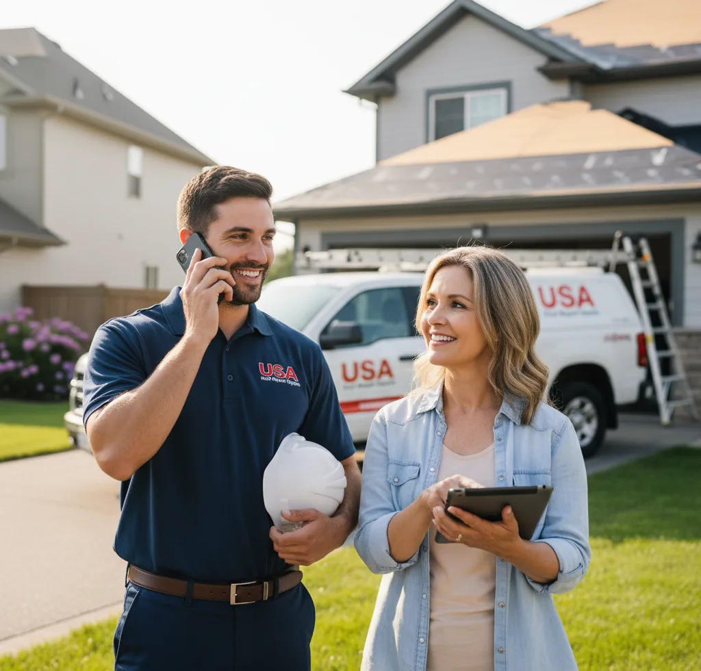 USA Roof Repair Experts customer support in Eldridge